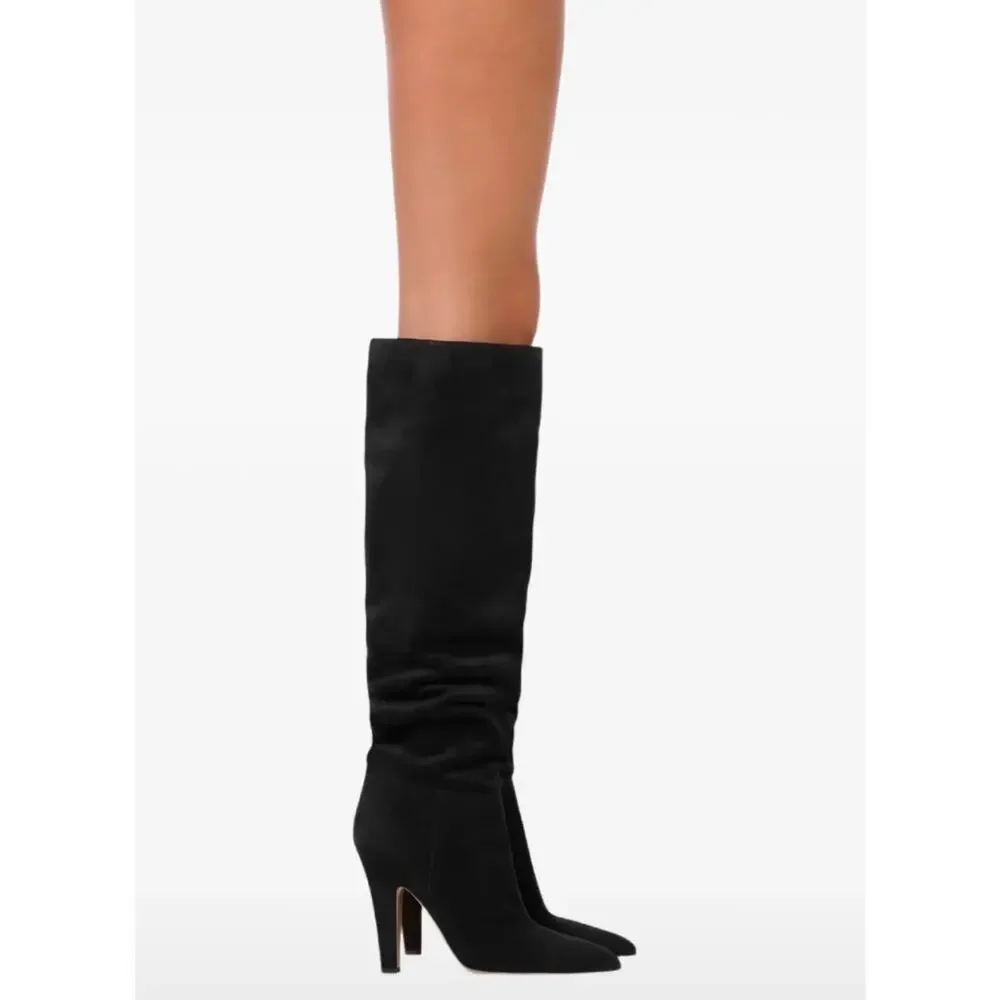 Paris Texas Elsa 100 Over the Knee Boot in Black 37.5